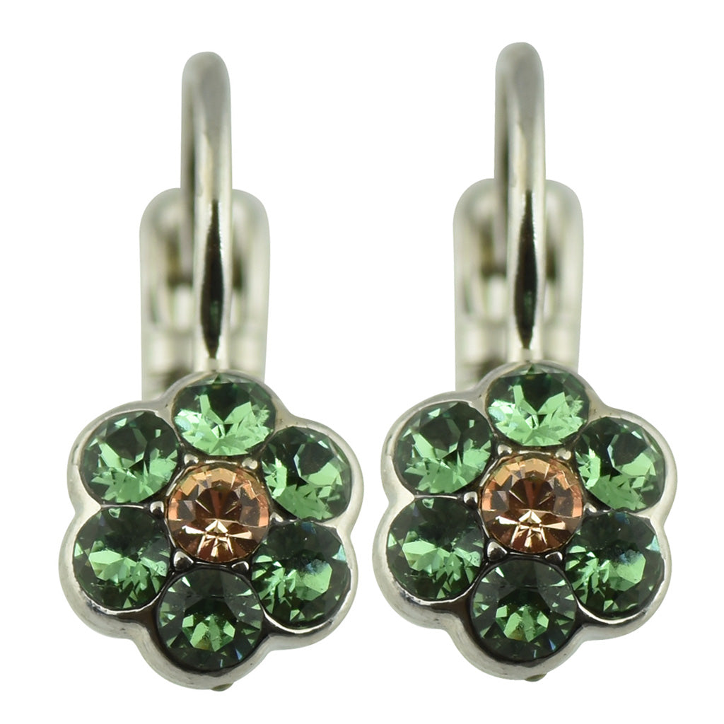Mariana Jewelry "Ivy Villa" Rhodium Plated Petite Crystal Encrusted Drop Earrings