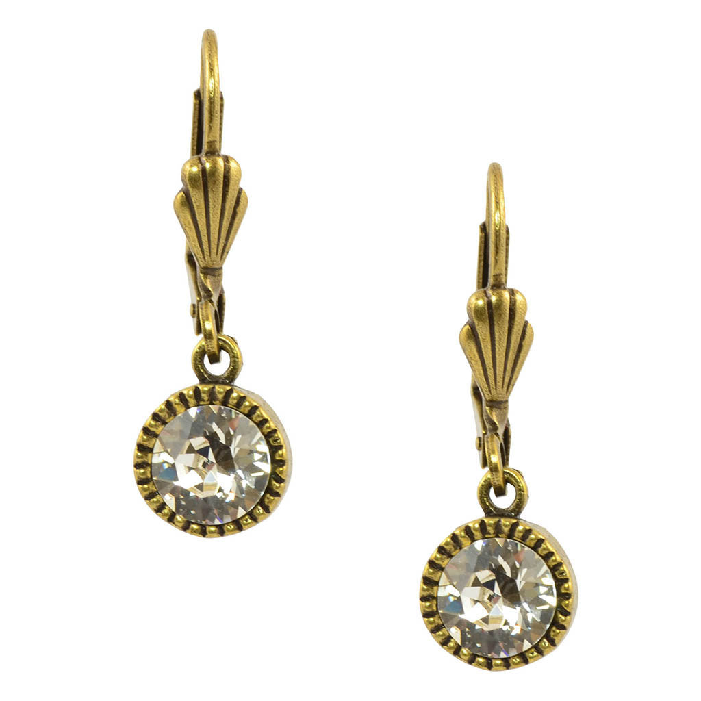 Anne Koplik Simple Drop Earrings, Gold Plated