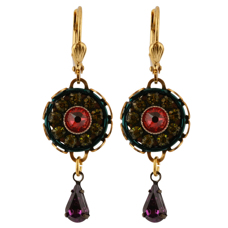 Clara Beau Jewelry Round Earrings, Gold Plated