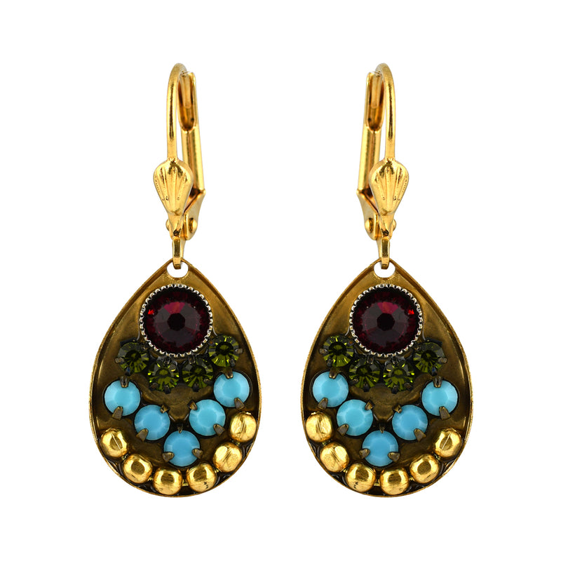 Clara Beau Jewelry Crystal Drop Earrings, Gold Plated Dangle