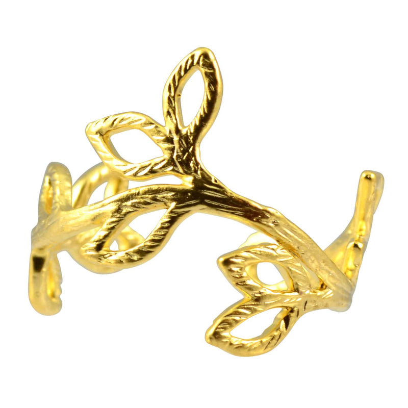 Enreverie Branch Ring, Gold Plated Adjustable