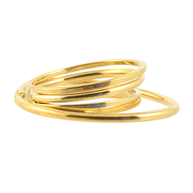In Your Dreams Planetary Orbits Ring, Gold Plated Size 6