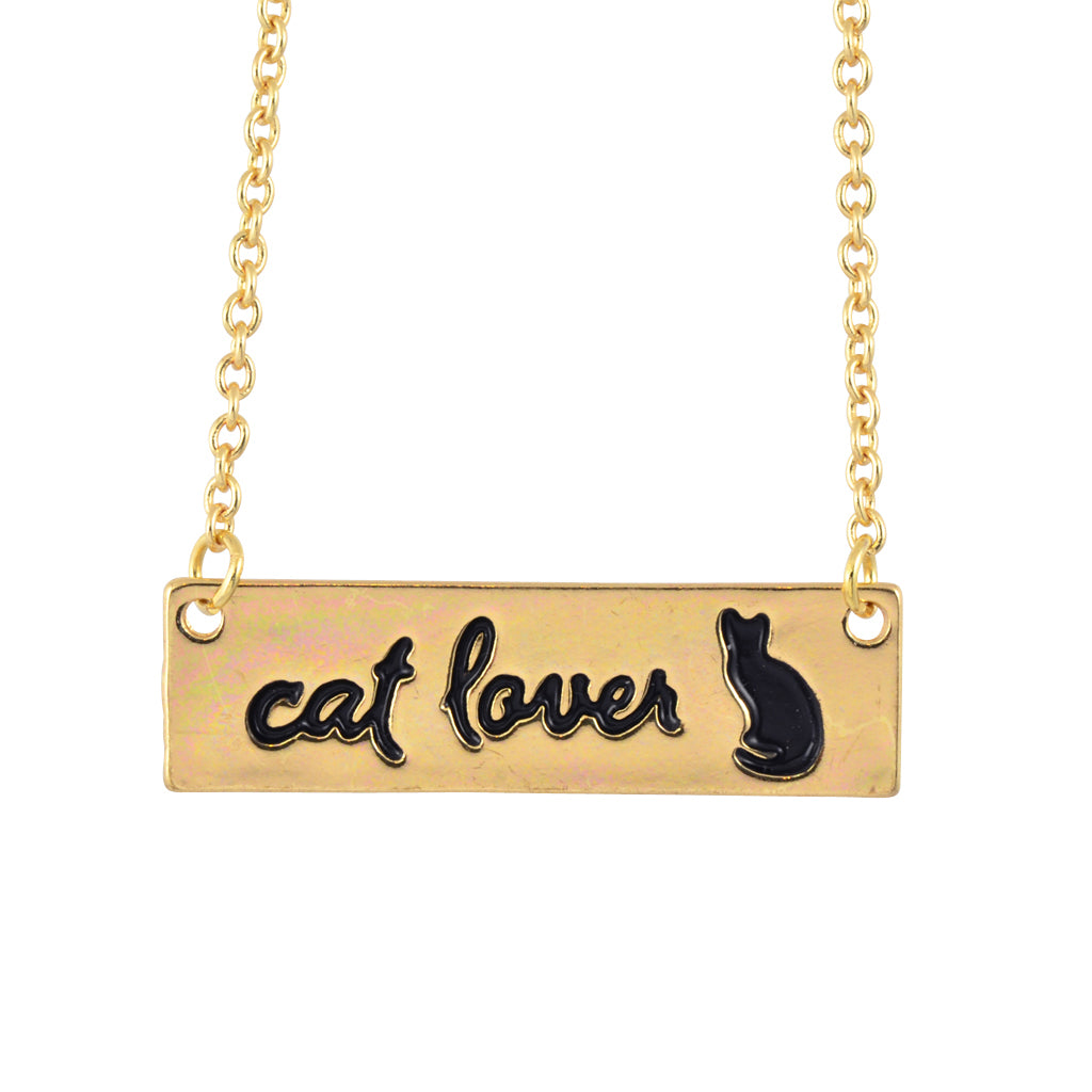 In Your Dreams Cat Lover Necklace, Dainty Silver Plated Pet Pendant