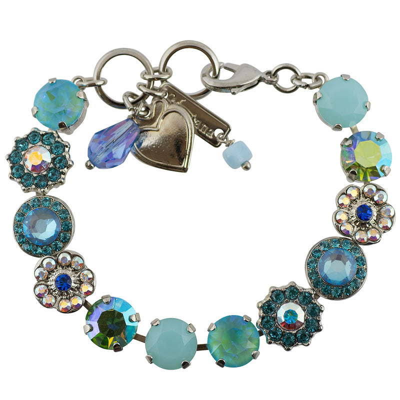 Mariana Jewelry Tranquil Tennis Bracelet, Rhodium Plated, 8"