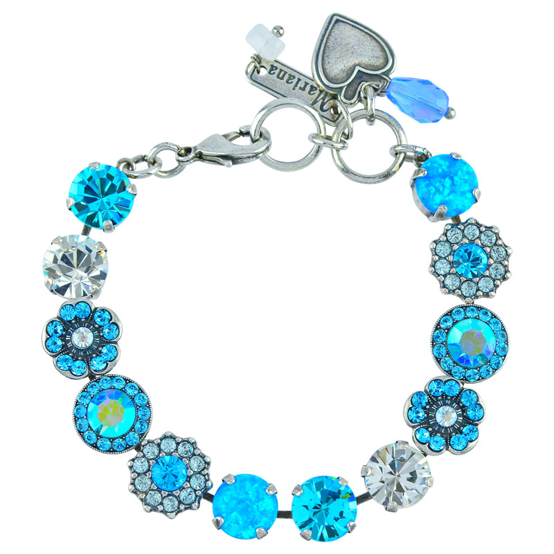 Mariana Jewelry "Italian Ice" Tennis Bracelet, Silver Plated, 8" 4045/1 M141