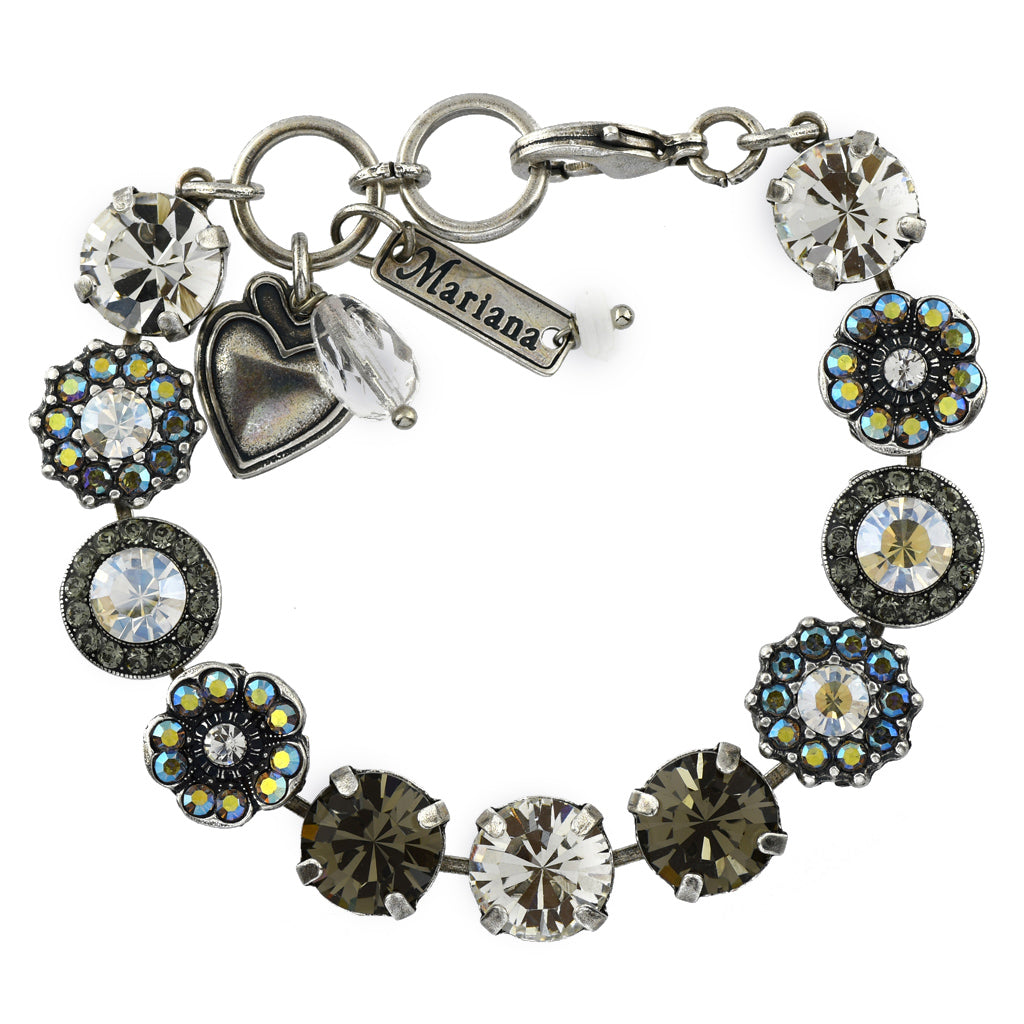 Mariana Jewelry Ice Bracelet, Silver Plated with crystal, Nature Collection MAR-B-4084 512 SP