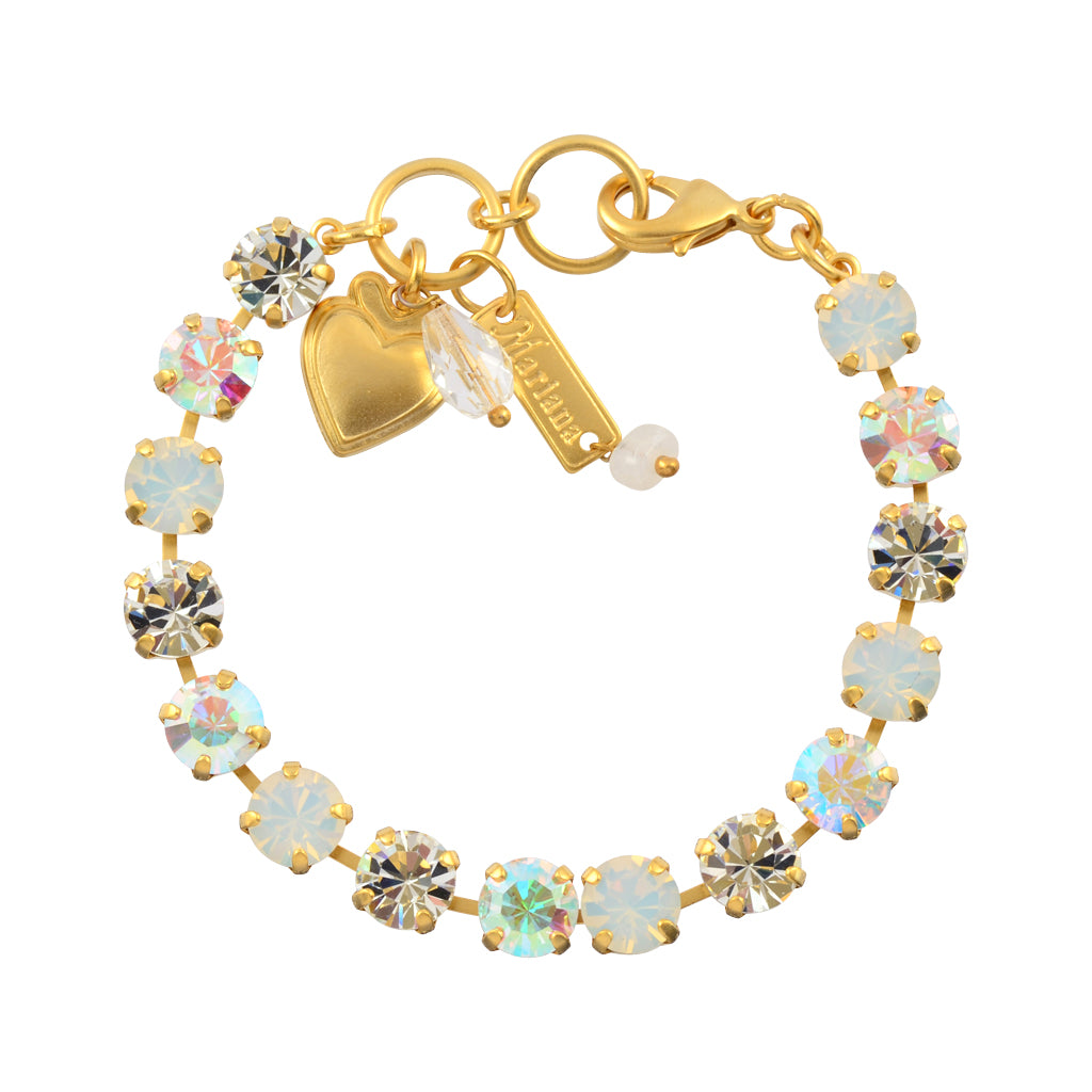 Mariana Jewelry On A Clear Day Tennis Bracelet, Gold Plated with Clear Swarovksi Crystal, 8 4252 001