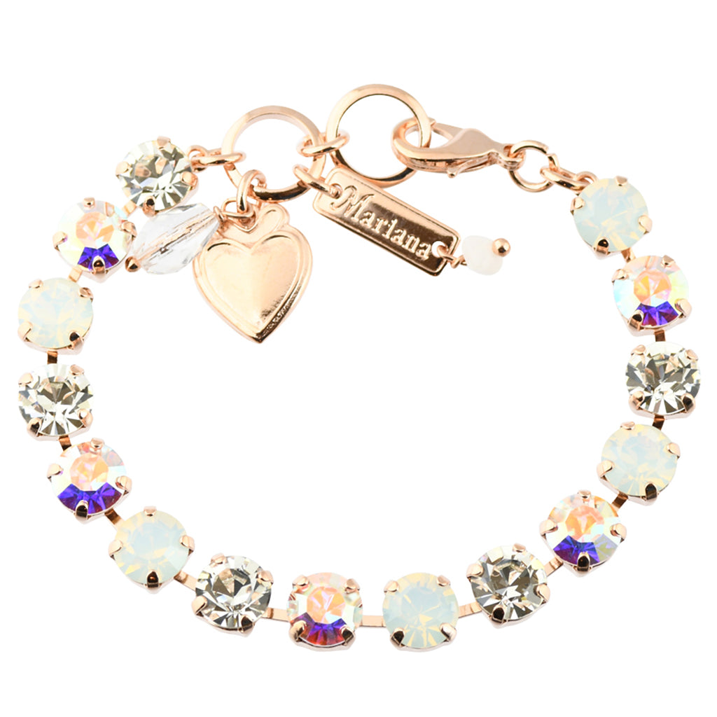 Mariana On A Clear Day Rose Gold Plated Crystal Tennis Bracelet, 8"