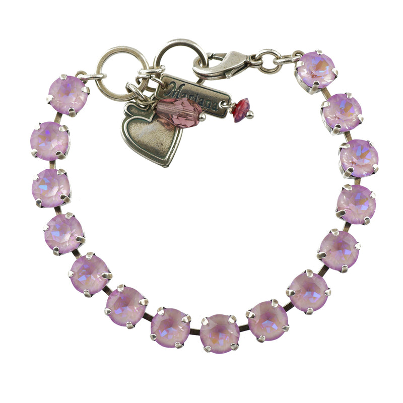 Mariana Silver Plated Crystal Tennis Bracelet, 8"