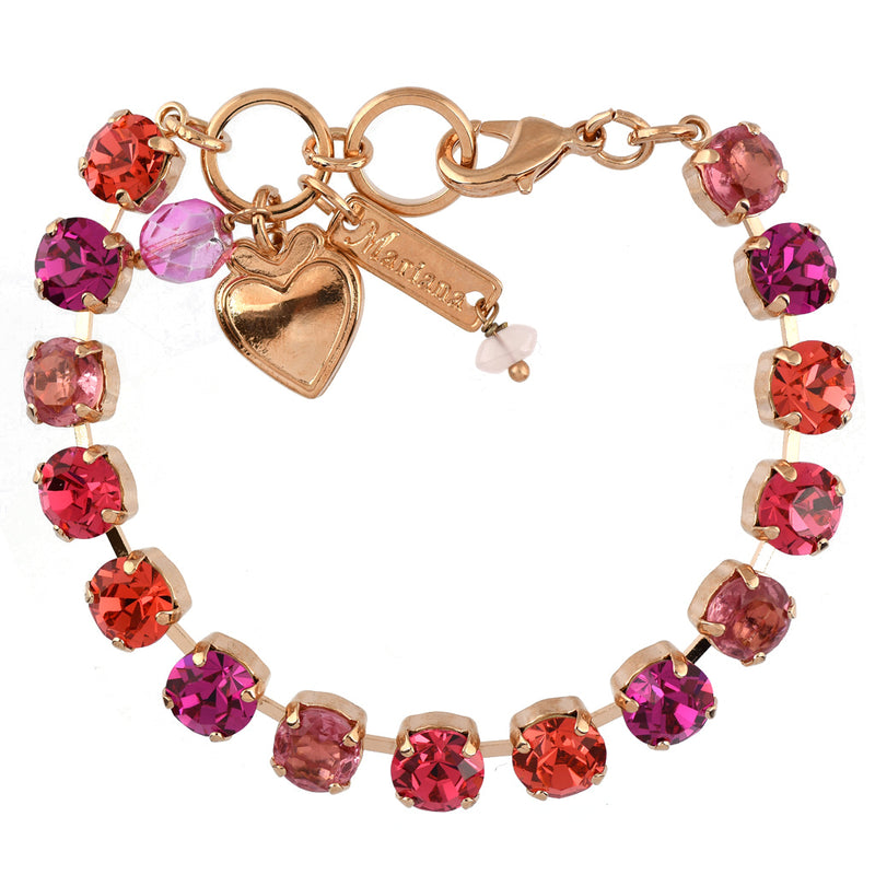 Mariana Jewelry Sorbet Bracelet, Rose Gold Plated with crystal, Nature Collection MAR-B-4252 292 RG