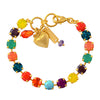 Mariana Jewelry Masai Tennis Bracelet, Gold Plated Swarovksi Crystal, 8 4252 M1077