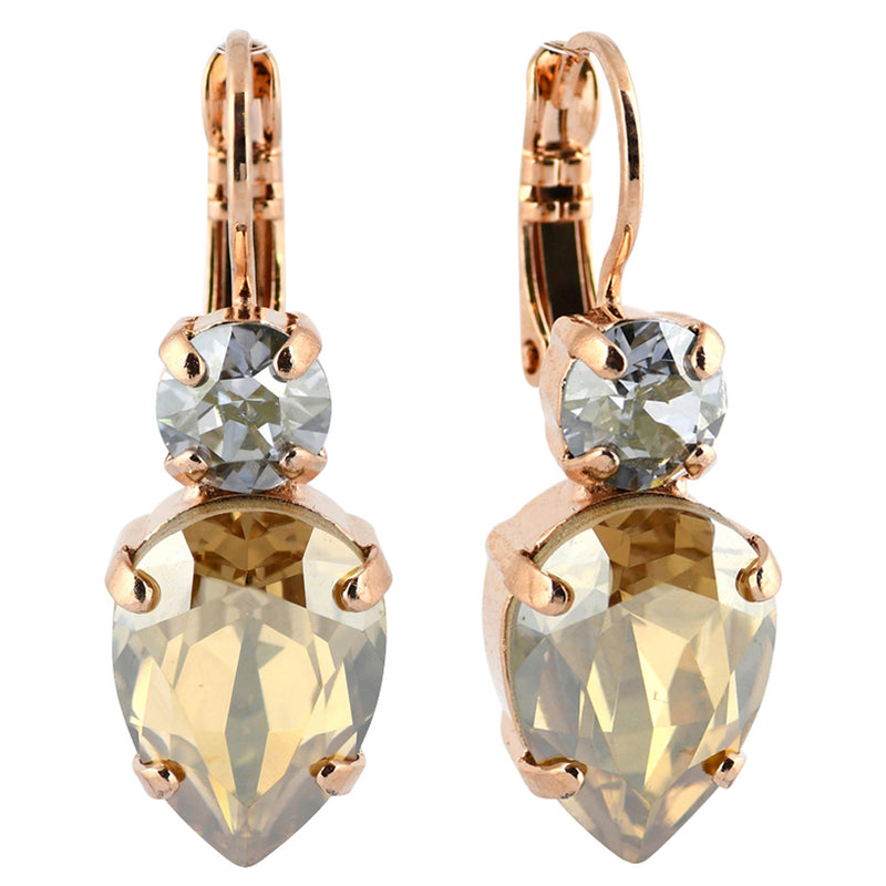 Mariana Jewelry Seashell Earrings, Rose Gold Plated with crystal, Nature Collection MAR-E-1030_6 39361 RG6