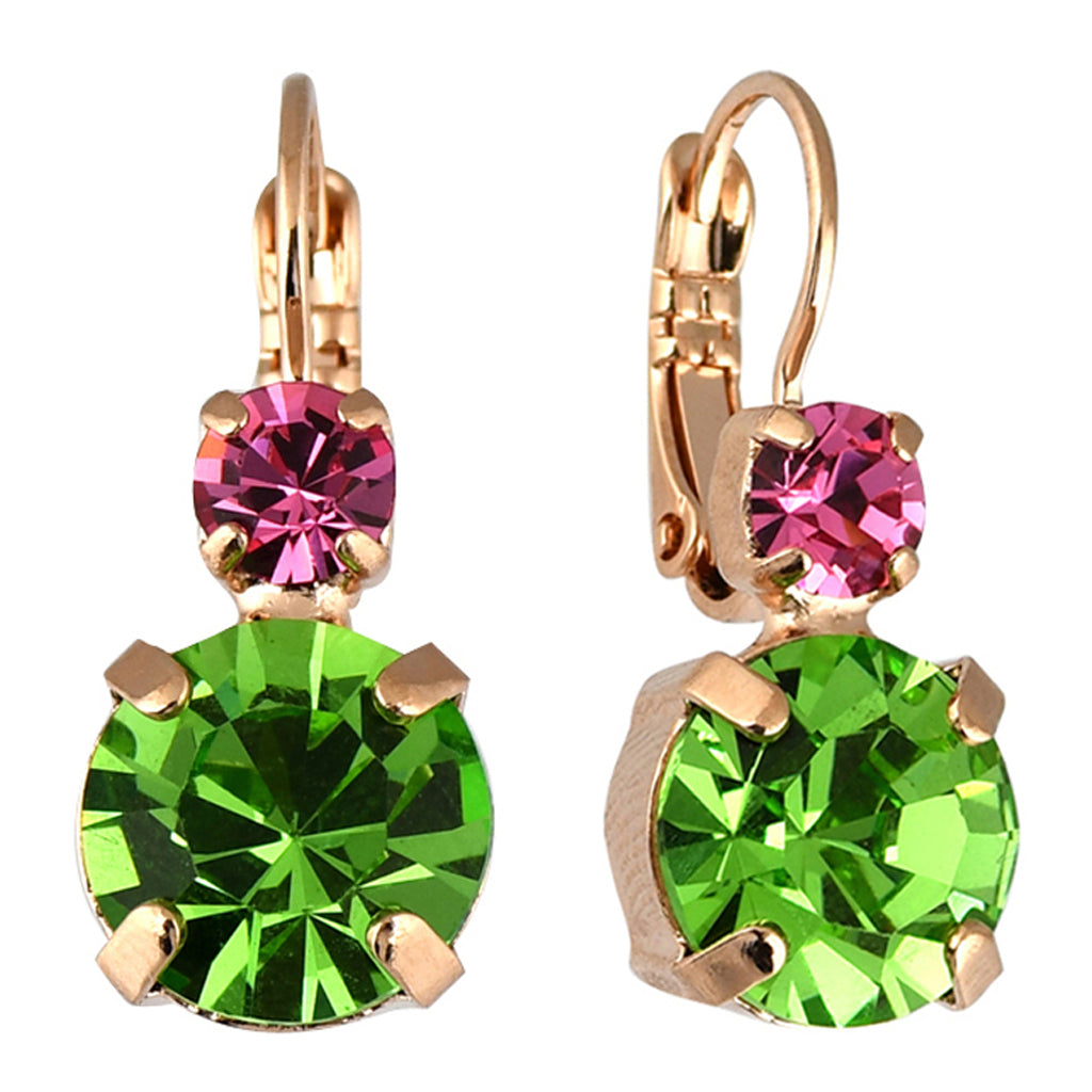 Mariana Jewelry Tutti Frutti Earrings, Rose Gold Plated with crystal, Nature Collection MAR-E-1037 142 RG6