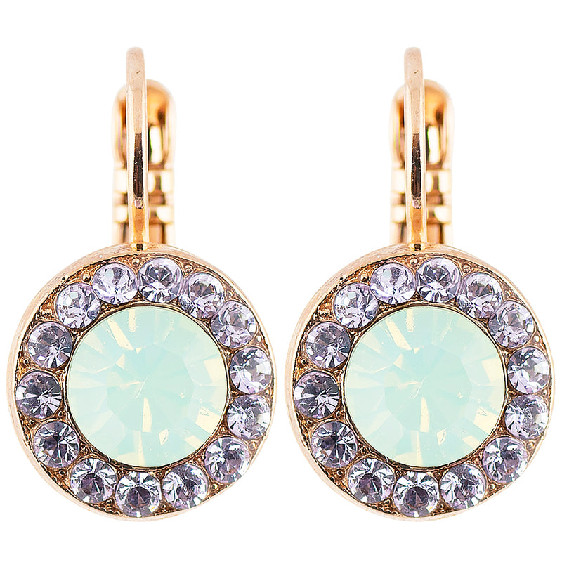 Mariana Jewelry"Mint Chip" Rose Gold Plated Petite Circle Drop Earrings