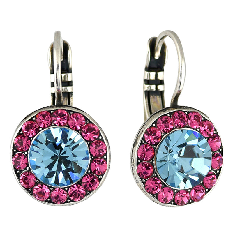 Mariana Jewelry Spring Flowers Earrings, Silver Plated with crystal, Nature Collection MAR-E-1129 2141 SP6