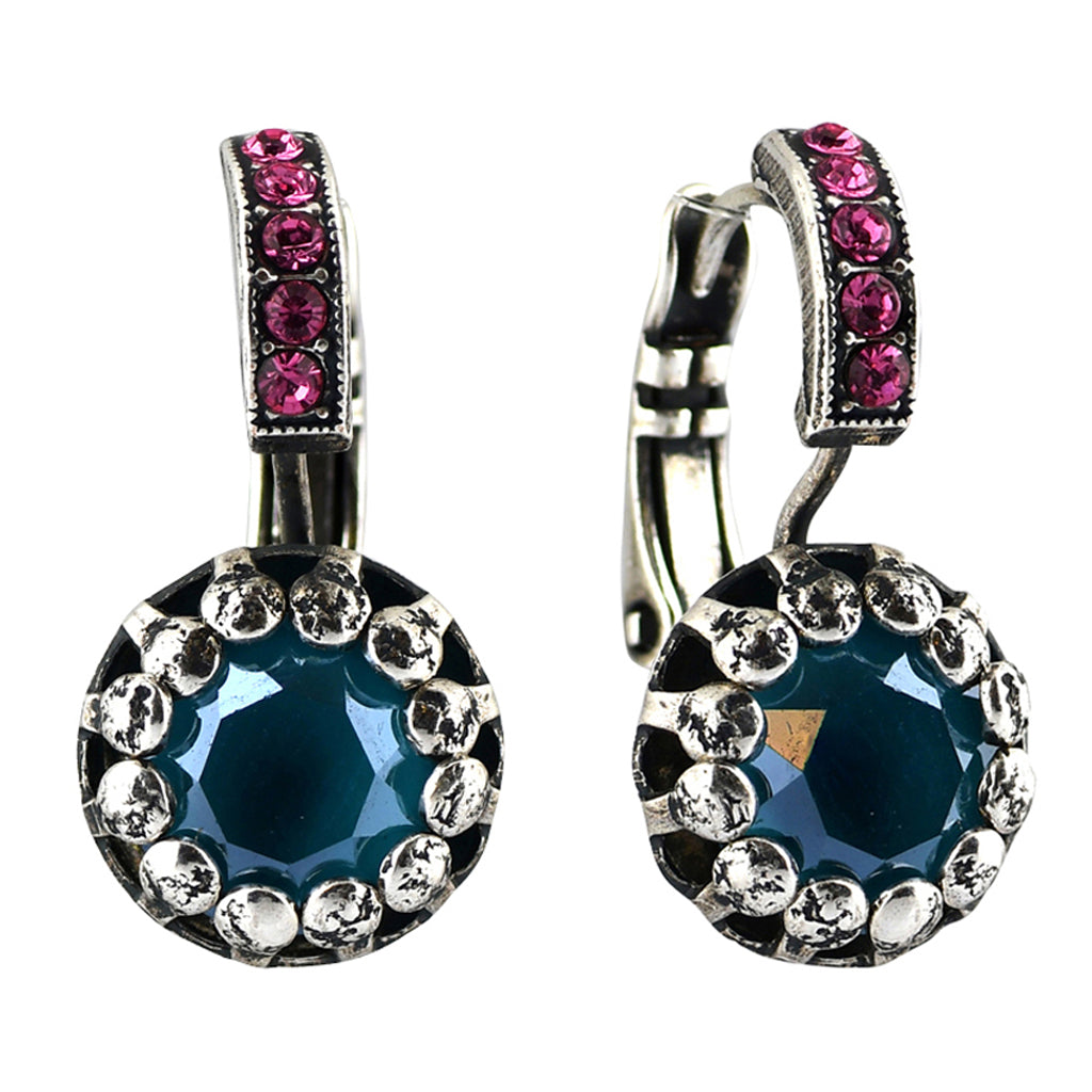 Mariana Jewelry Spring Flowers Earrings, Silver Plated with crystal, Nature Collection MAR-E-1160 2141 SP6