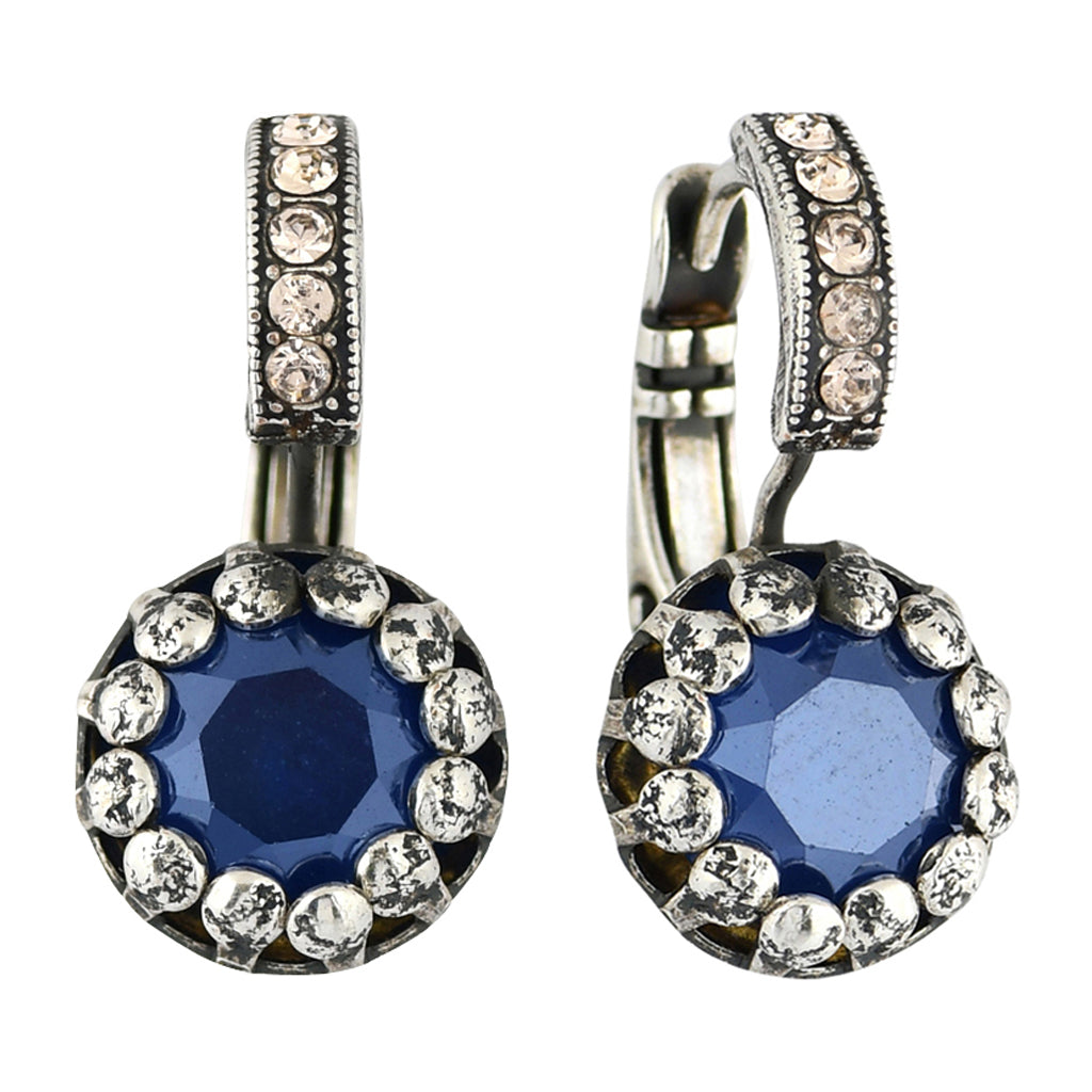 Mariana Jewelry Ocean Earrings, Silver Plated with crystal, Nature Collection MAR-E-1160 2142 SP6