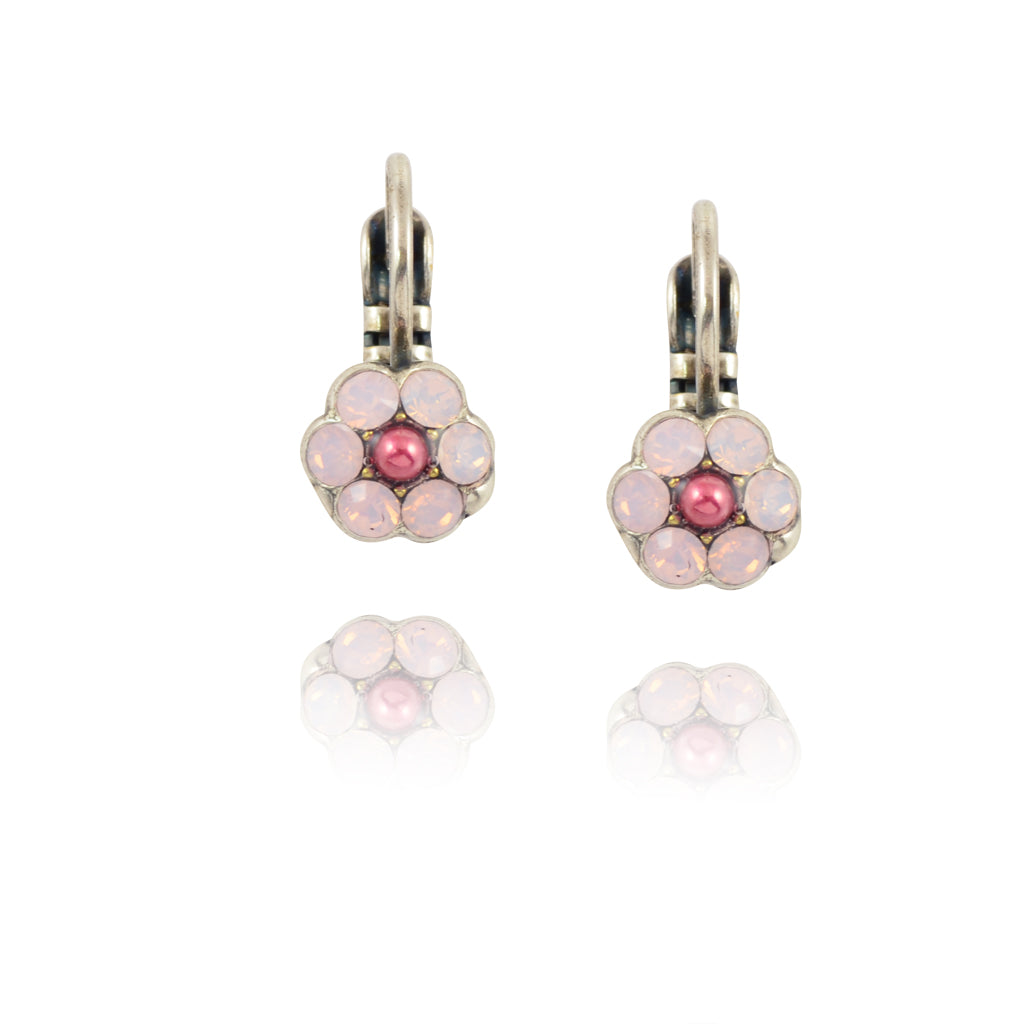 Mariana Jewelry Antigua Silver Plated Crystal Encrusted Teardrop Earrings 1166/1 223-1