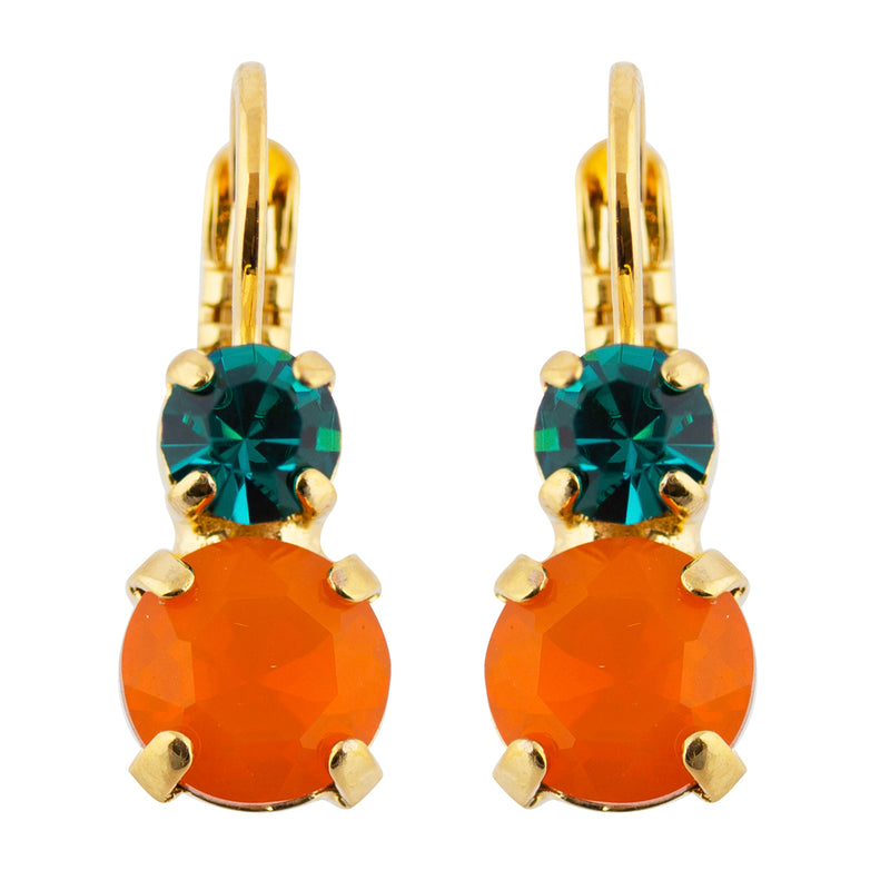 Mariana "Poppy" Petite Round Drop Earrings, Gold Plated 1190