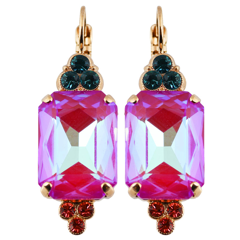 Mariana Jewelry Sorbet Earrings, Rose Gold Plated with Crystal