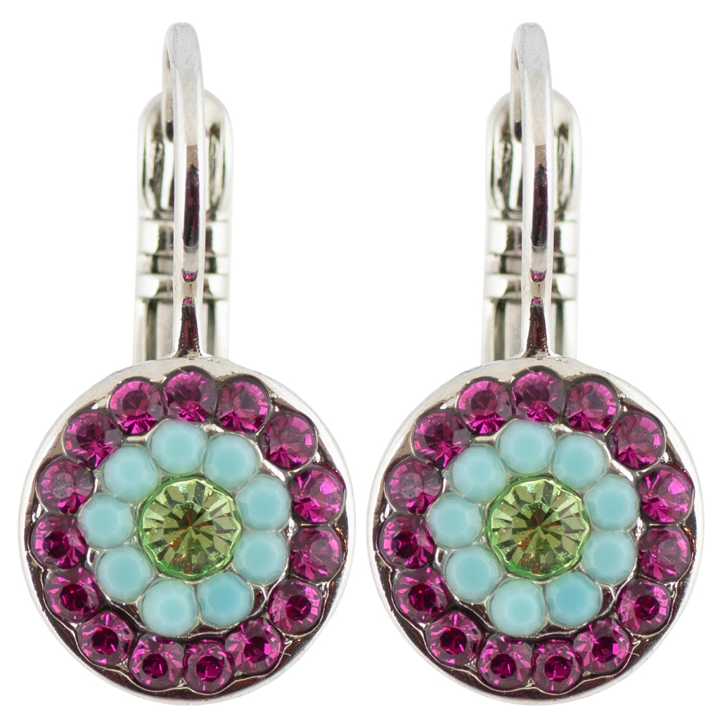 Mariana Rainbow Sherbet Gold Plated Petite Concentric Drop Earrings 1344