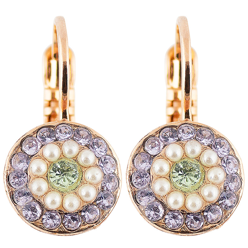 Mariana Jewelry Mint Chip Gold Plated Petite Concentric Drop Earrings