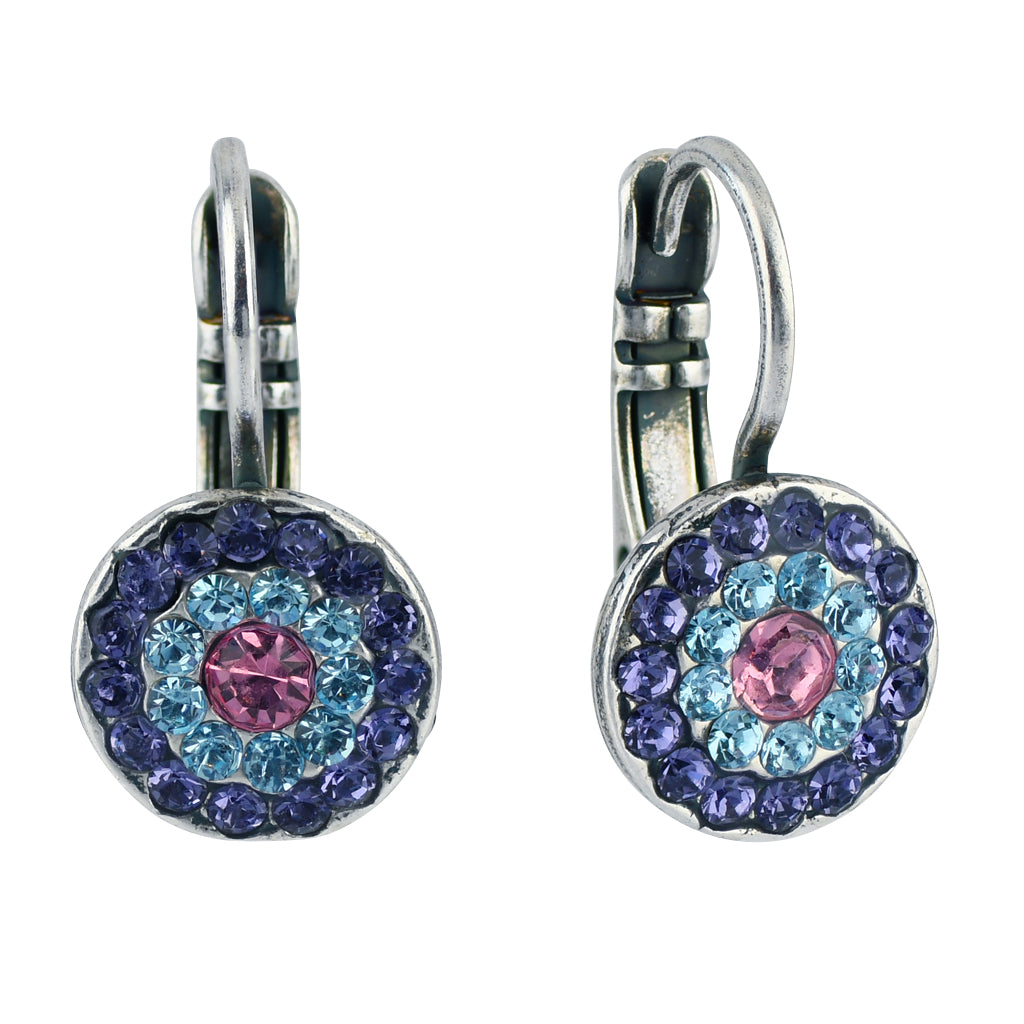 Mariana Jewelry Cotton Candy Silver Plated Concentric Drop Earrings 1344 144