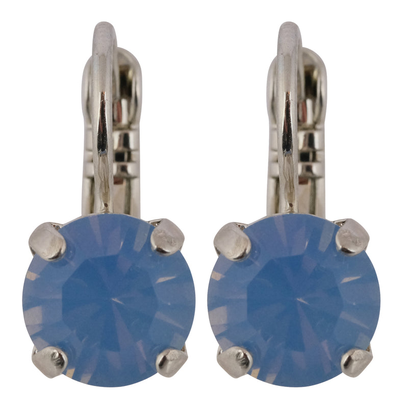 Mariana Rhodium Plated Petite Round Crystal Post Earrings