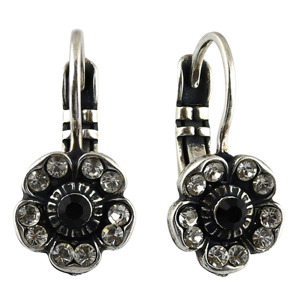 Mariana Jewelry Checkmate Earrings, Silver Plated with crystal, Nature Collection MAR-E-1504_2 280-1 SP6