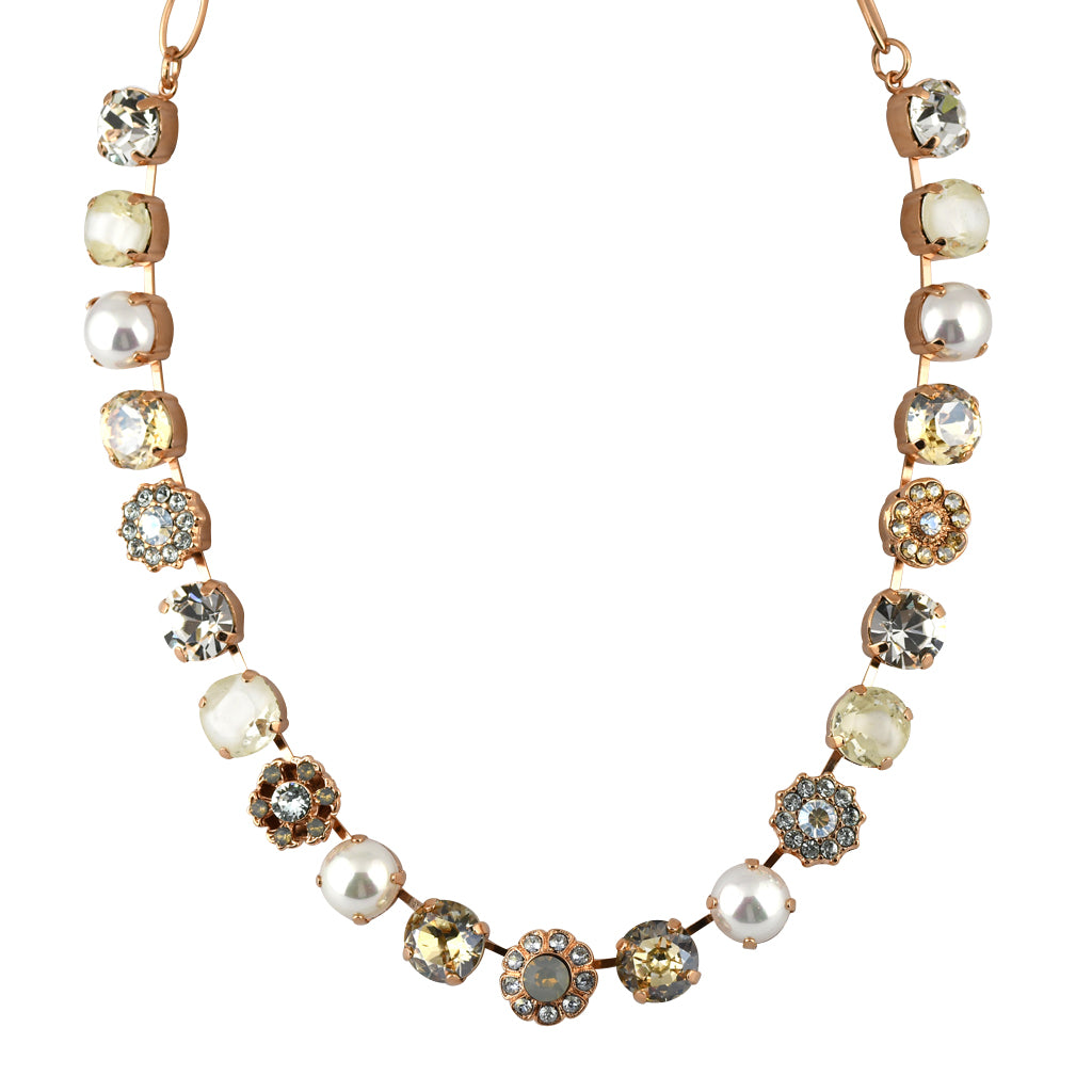 Mariana Jewelry Seashell Necklace, Rose Gold Plated with crystal, Nature Collection MAR-N-3174 M39361 RG
