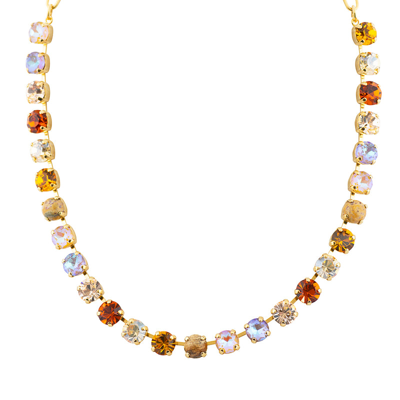 Mariana Jewelry Chai Round Necklace, Gold Plated, 18", Tea Time Collection