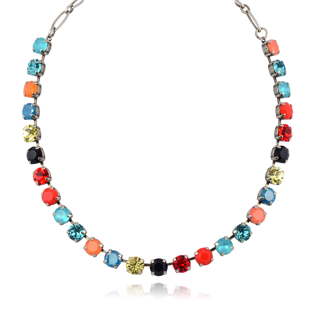 Mariana Jewelry St Barths Necklace, Silver Plated Swarovksi Crystal, 8" 3252 1104