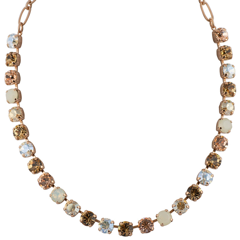 Mariana Peace Round Necklace, Rose Gold Plated, 18"