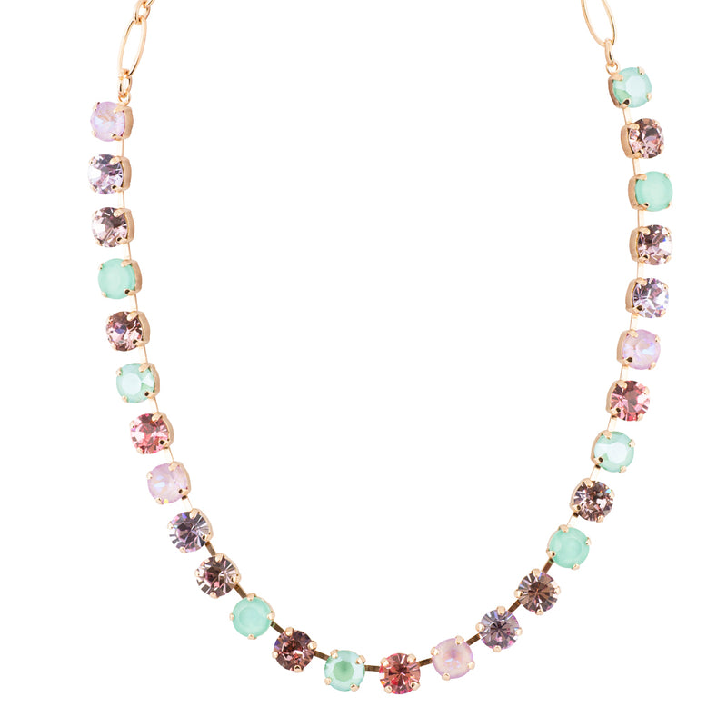 Mariana "Lavender" Rose Gold Plated Crystal Necklace, 18"