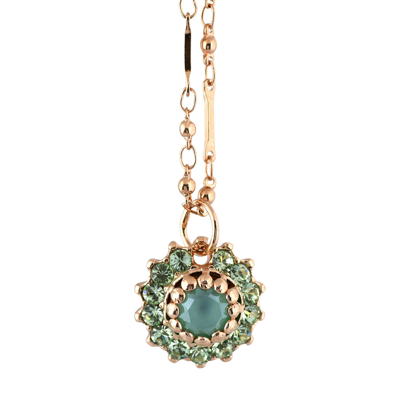 Mariana Jewelry Fern Necklace, Rose Gold Plated with crystal, Nature Collection MAR-N-5163 2143 RG