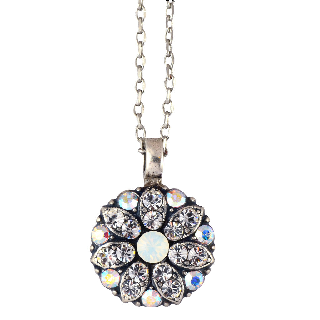 Mariana Jewelry Guardian Angel Pendant Necklace in Clear, Silver Plated