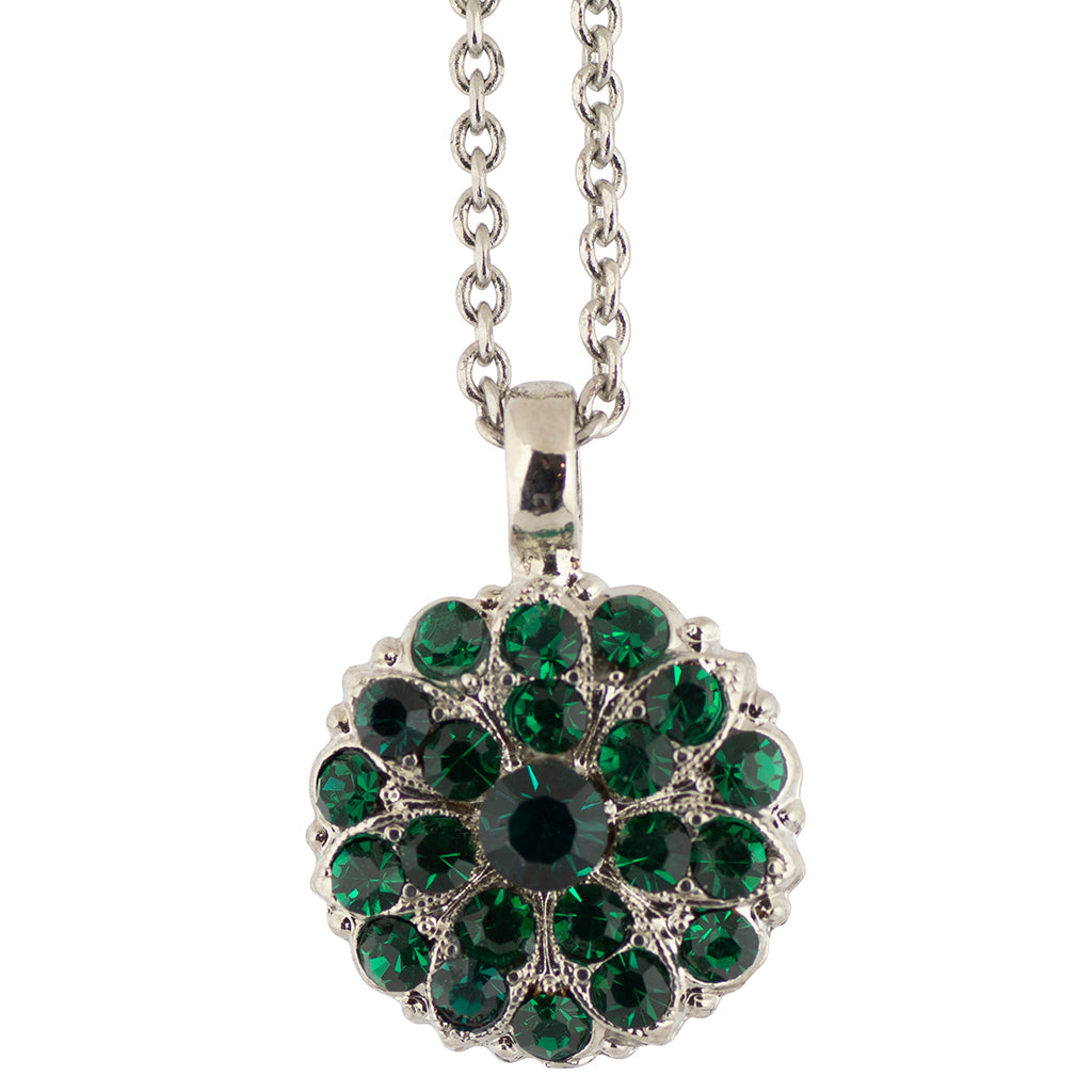 Mariana Jewelry Guardian Angel May Birthstone Pendant Necklace, Rhodium Plated