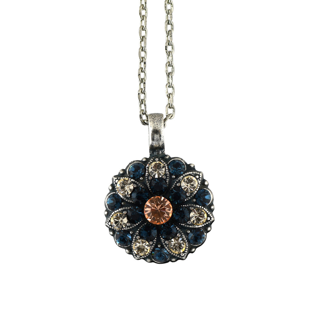 Mariana Jewelry Ocean Necklace, Silver Plated with crystal, Nature Collection MAR-N-5212 2142 SP