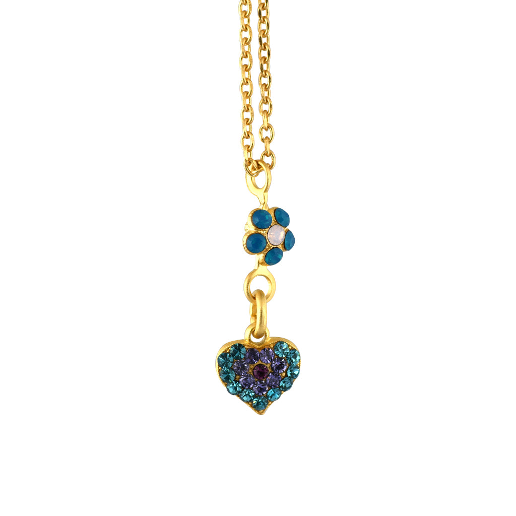 Mariana Jewelry Peacock Necklace, Gold Plated with crystal, Nature Collection MAR-N-5322_9 2139 YG