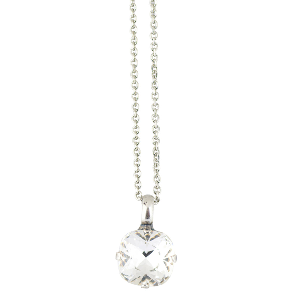 Mariana Silver Plated Round Pendant Necklace