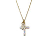 Mariana Jewelry Gold Plated crystal Cross Pendant Necklace in Crystal Golden Shadow and Rose AB