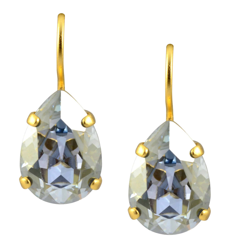 Mariana Jewelry Gold Plated Raindrop crystal Drop Earrings in Moonlight