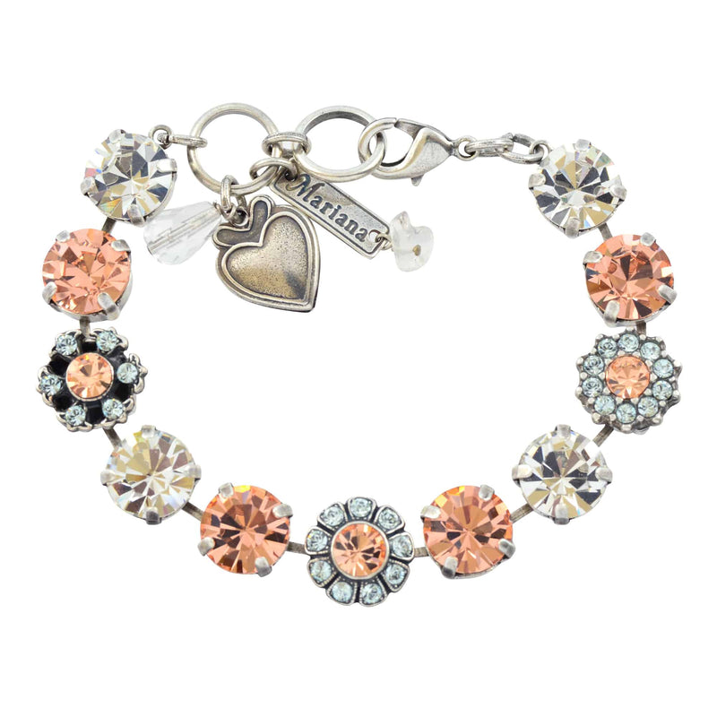 Mariana Jewelry Moon Dance Silver Plated Tennis Bracelet, 8 4084 MOL361