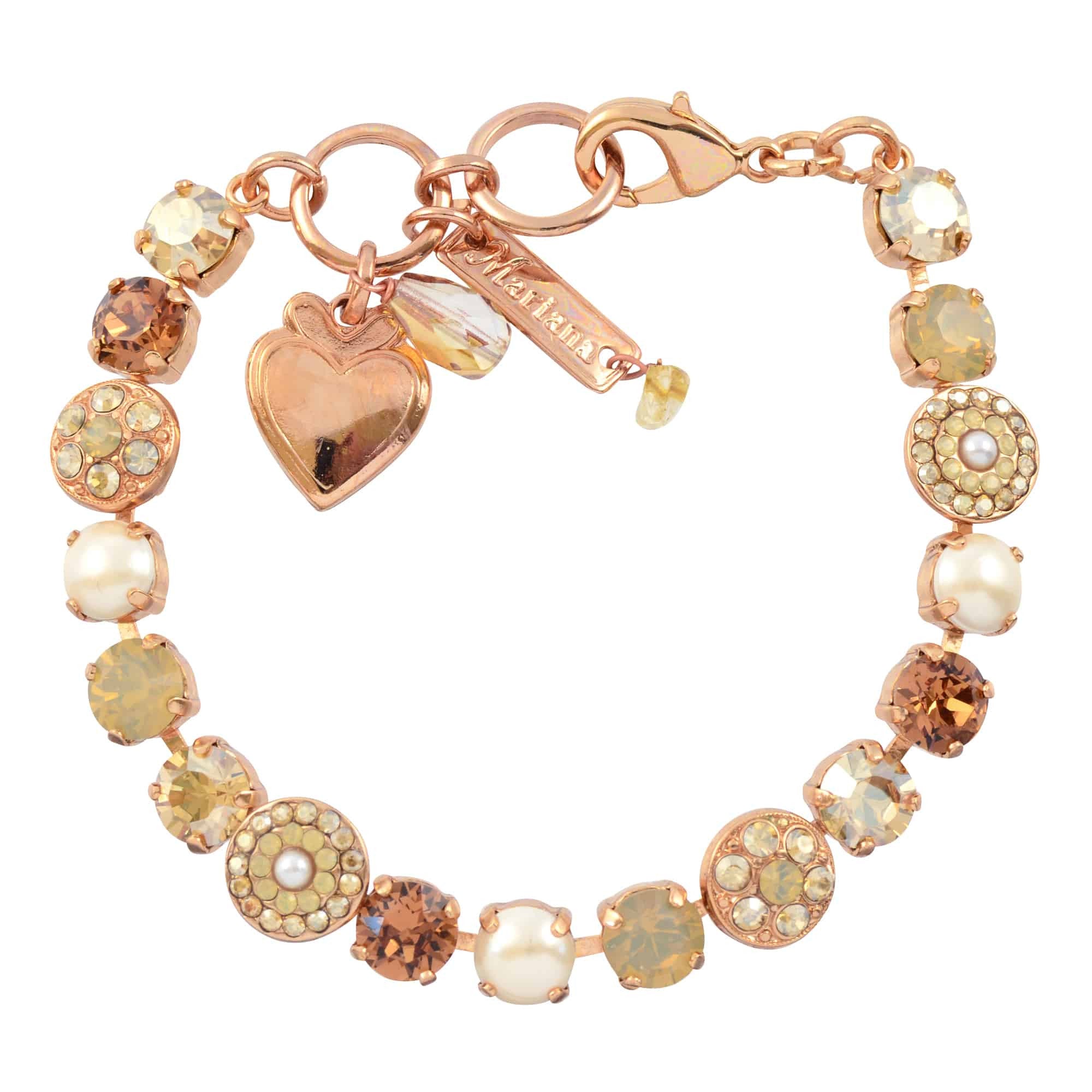 Mariana Jewelry Sandman Rose Gold Plated Tennis Bracelet, 8 4044 13970