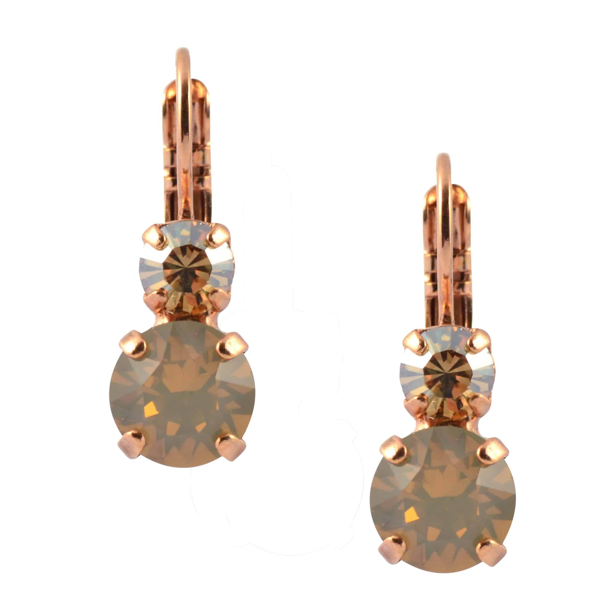Mariana Jewelry Sandman Rose Gold Plated Petite Round Drop Earrings 1190 13970