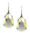 Mariana Jewelry Silver Plated Raindrop crystal Drop Earrings in Aurore Boreale