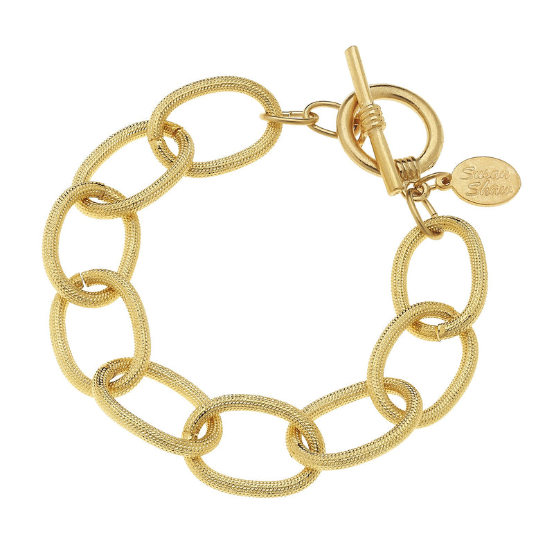 Susan Shaw Gold Chain Bracelet