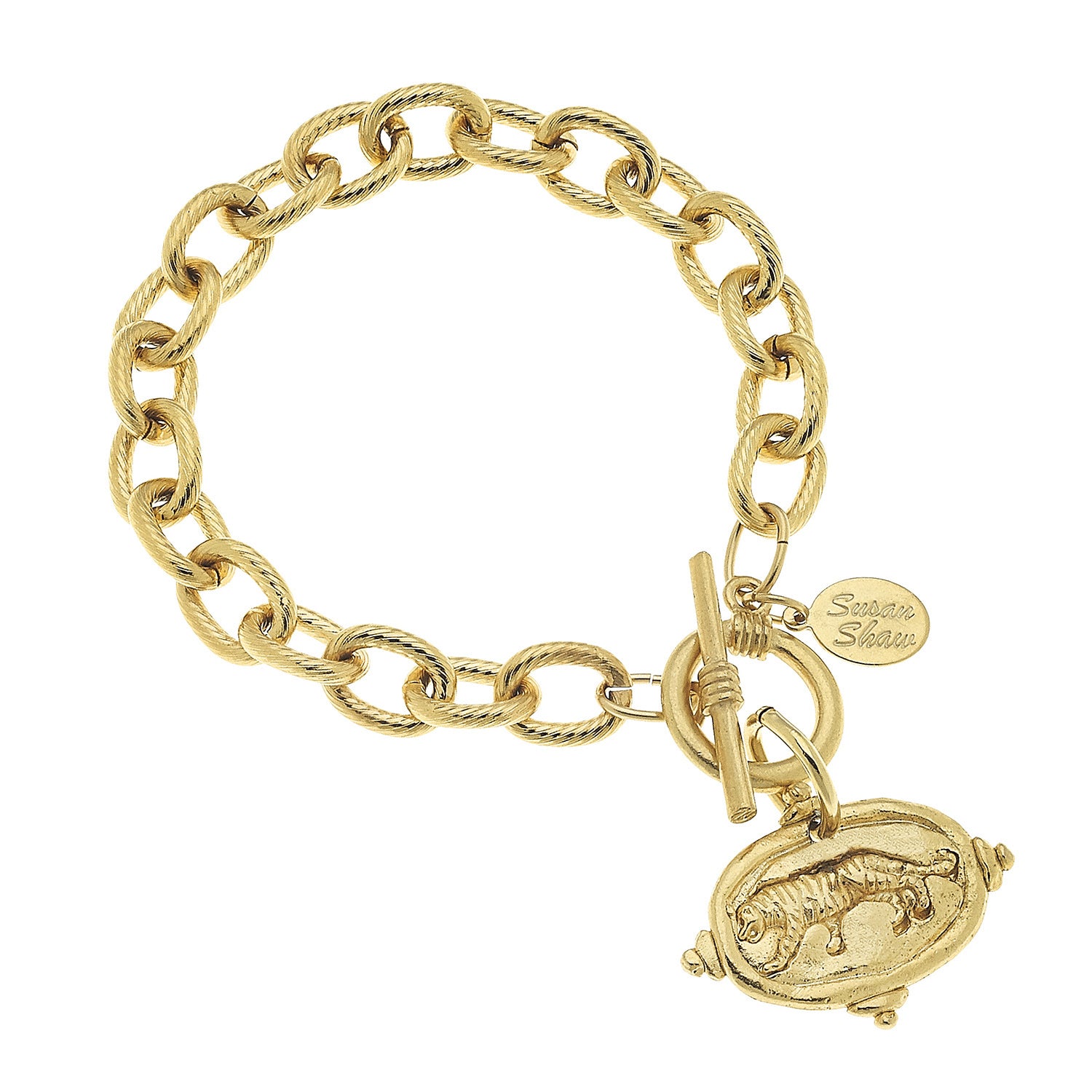 Susan Shaw Gold Tiger Bracelet