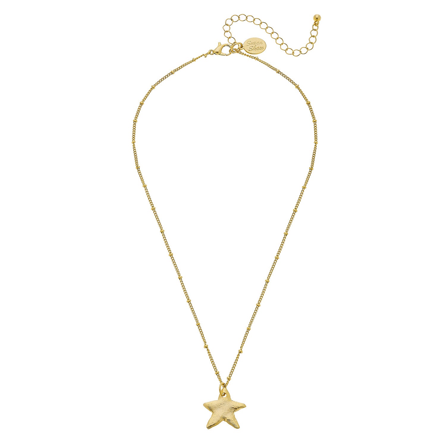 Susan Shaw Gold Plated Star Pendant Necklace