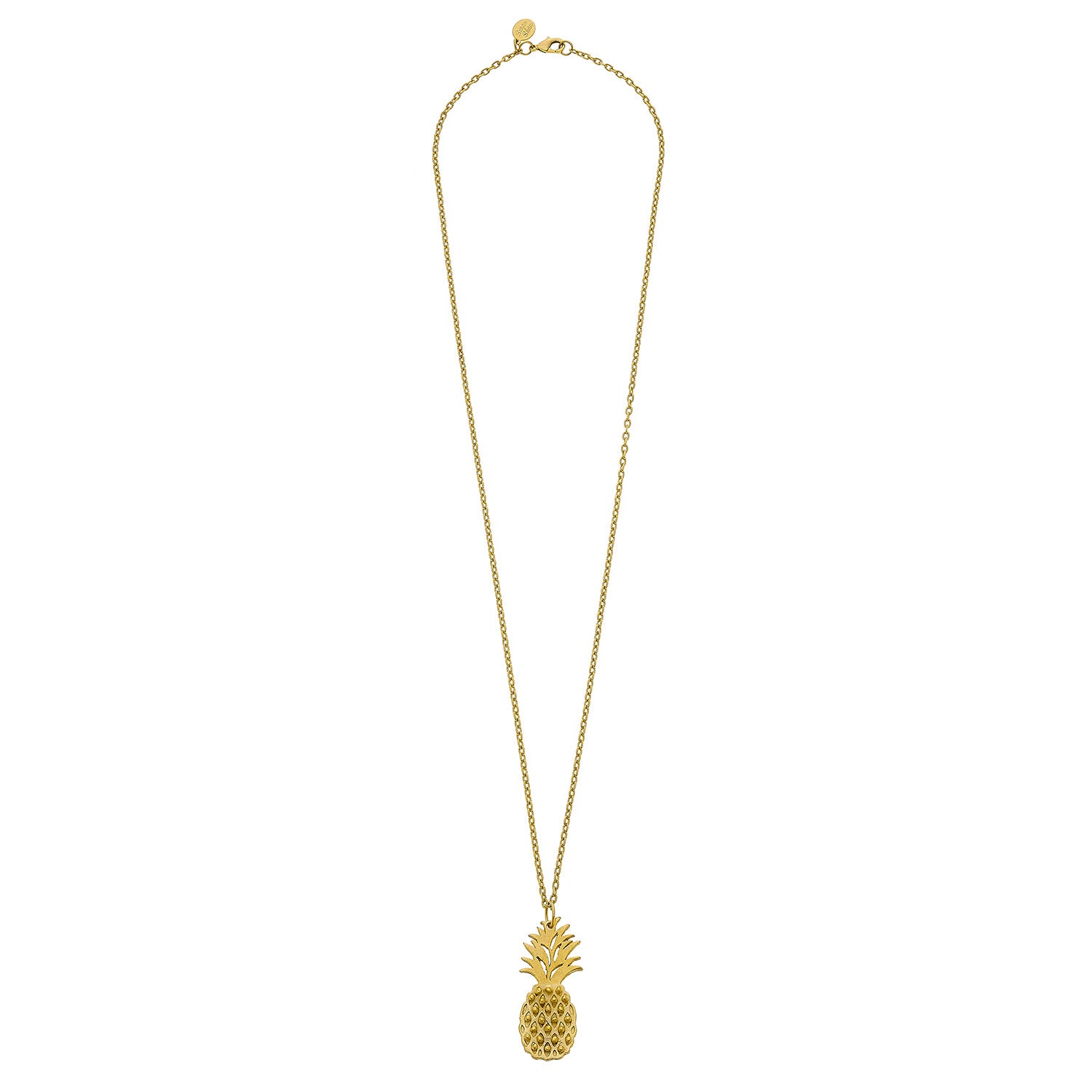 Susan Shaw Gold Plated Pineapple Pendant Necklace